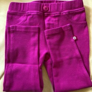 Two pairs of Zutano girls pink leggings size 3T